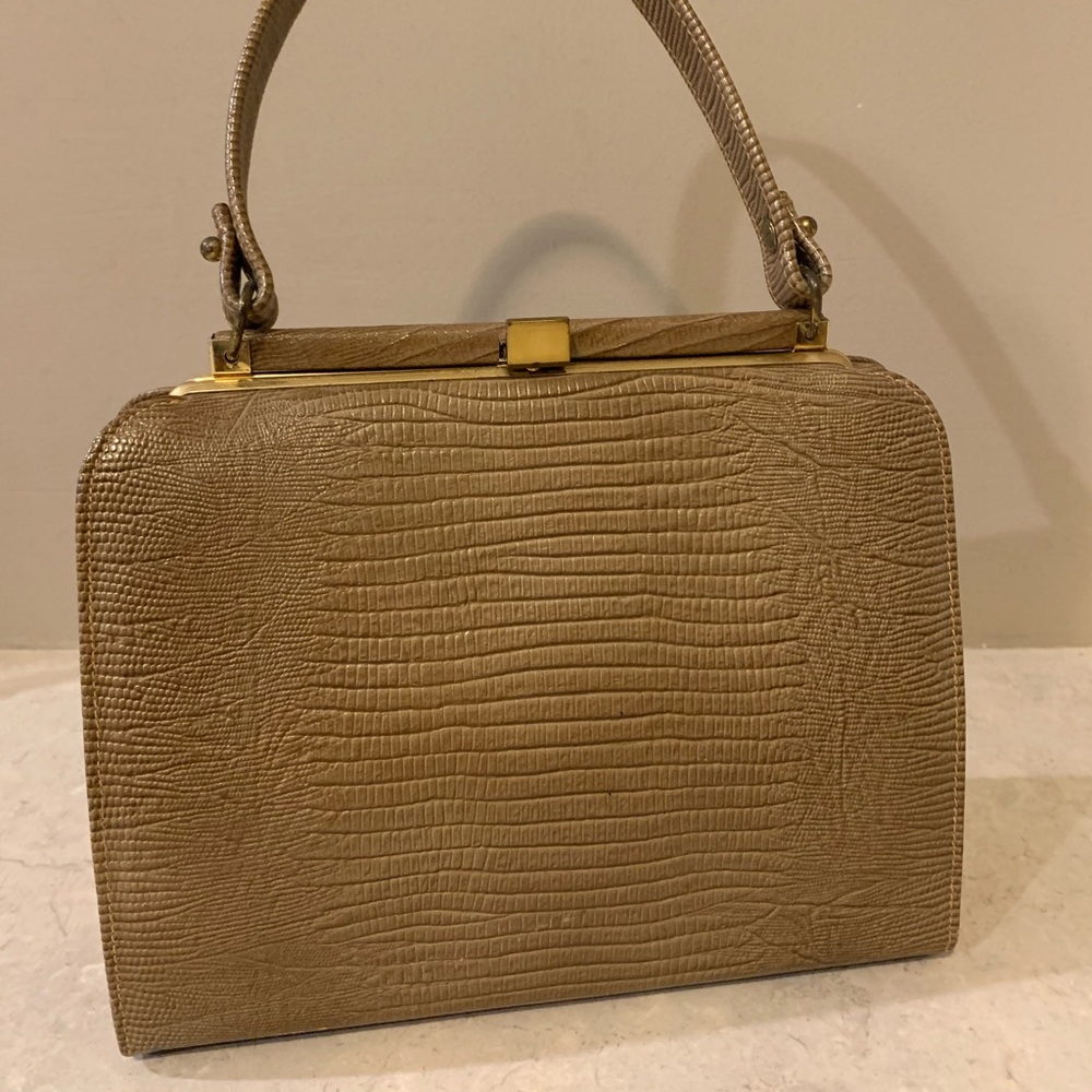 Vintage Lizard Embossed handbag